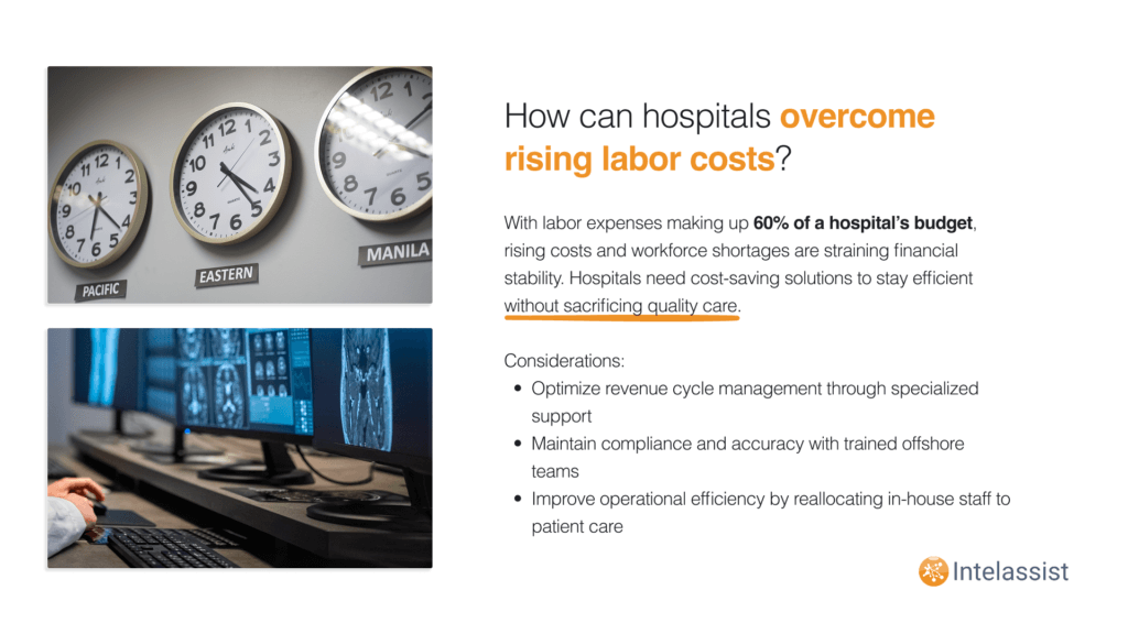 Addressing Rising Labor and Operating Costs in Healthcare with Offshoring